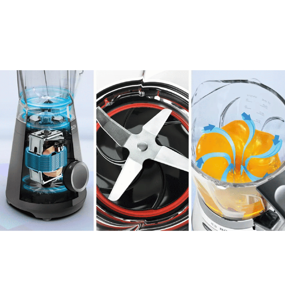 خلاط بوش 1200 وات اسود MMB6172B