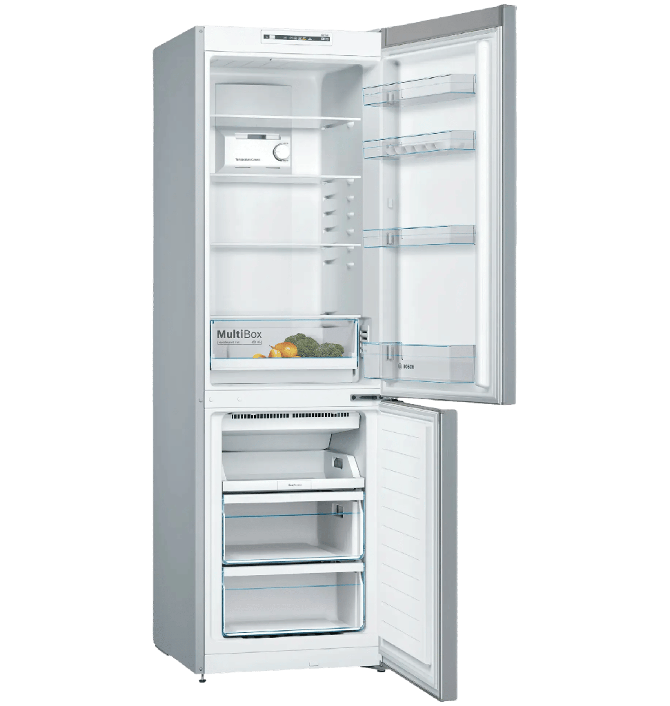 ثلاجه بوش كومبي 329 لتر سلفر KGN36NL30U