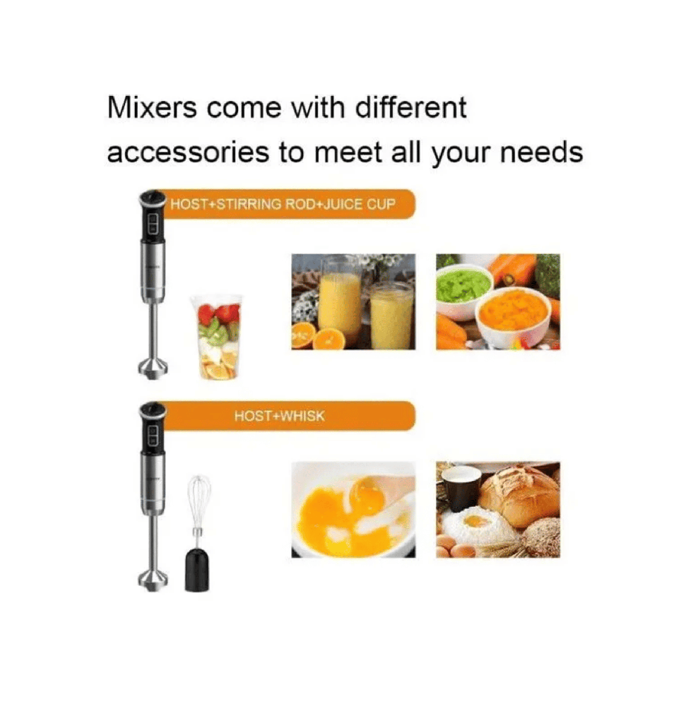 هاند بلندر سوكاني 3*1 ستانلس + مضرب +كوب 1100 وات SK-03009N