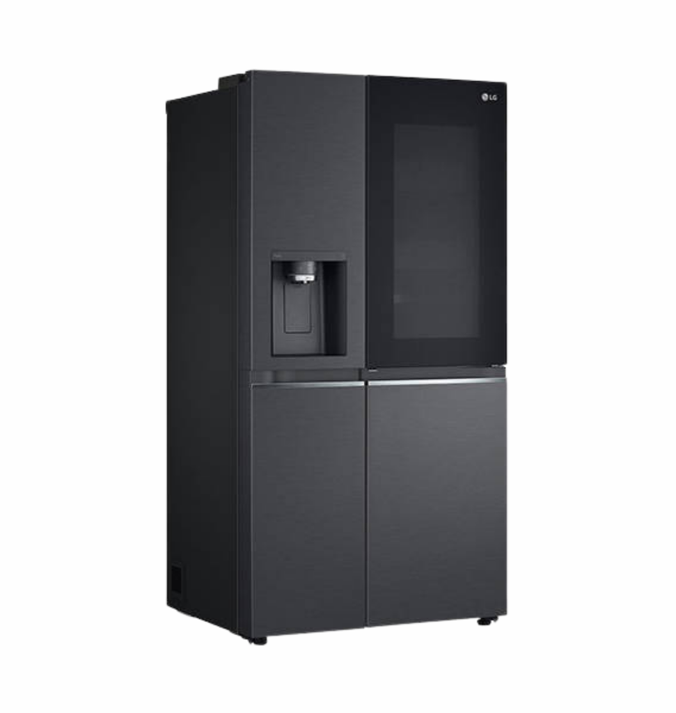 ثلاجه ال جي 635 لتر انفرتر ديجيتال اسود حنفيه GC-X257CQEW