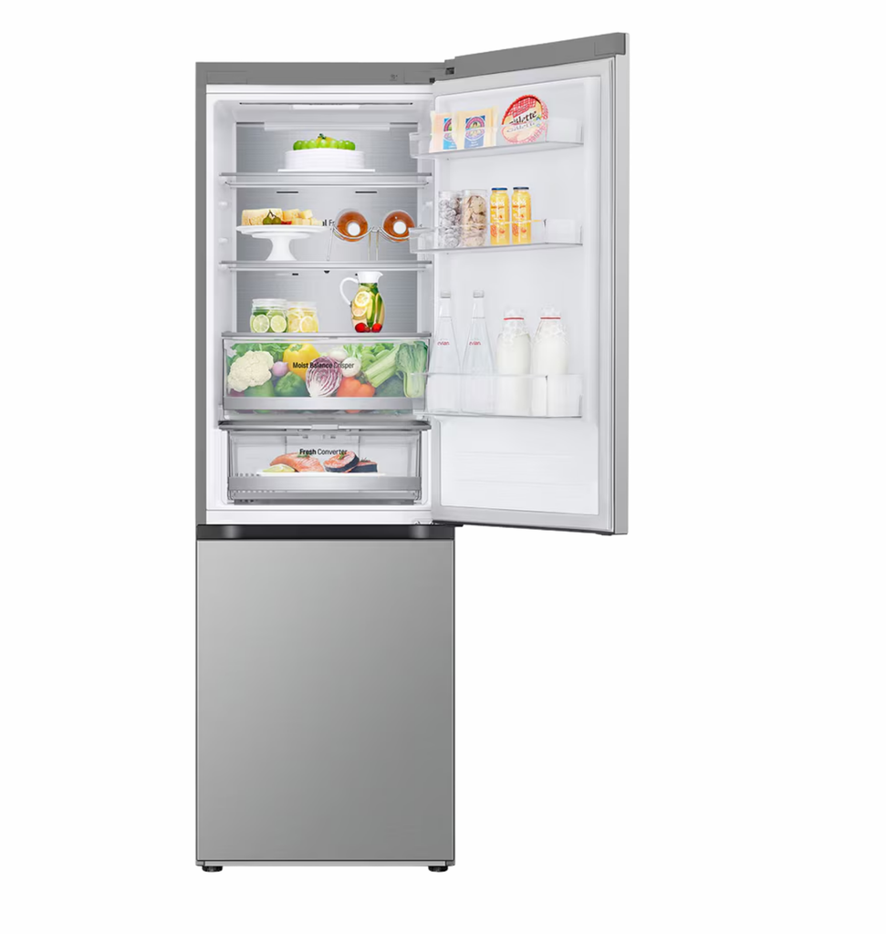 ثلاجه ال جي 341 لتر كومبي فضي بلاتيني بولندي GW-B489FM6W