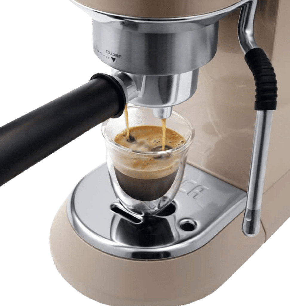 مكنه قهوه اسبريسو ديلونجي ديديكا+ دورق ستانلس بيج EC885.BG