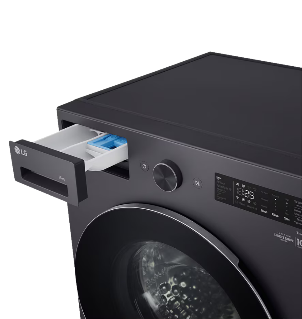 غساله ال جي 15ك بمجفف 8ك رمادي غامق F0Z6DRP24