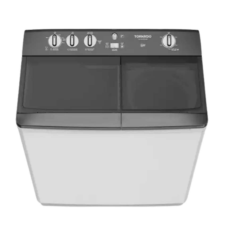 غساله تورنيدو هاف  7ك طلمبة جسم معدني أبيض TVH-HM07TP(WK)