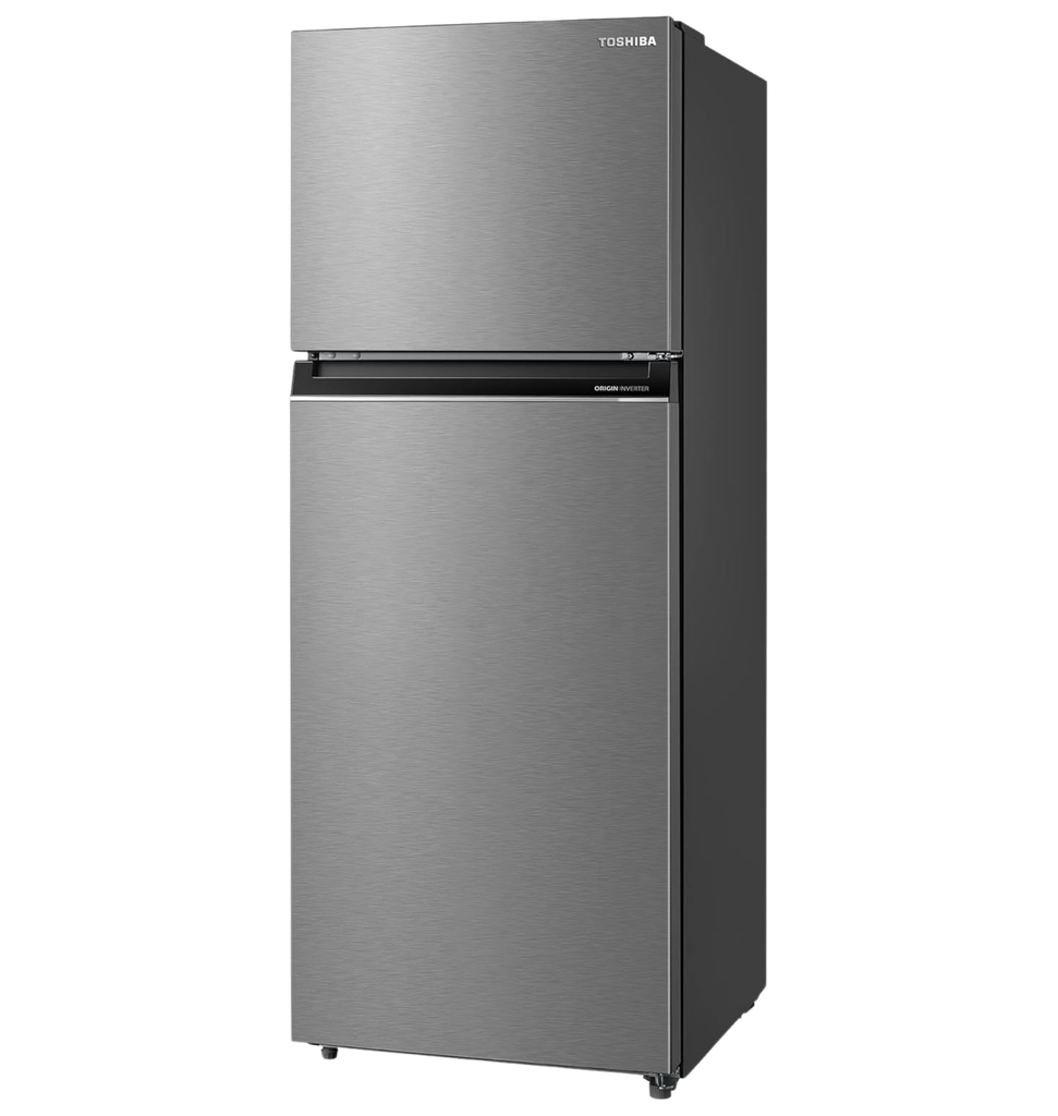 ثلاجه توشيبا 338 لتر فضي لامع انفرتر /ميديا GR-RT468WE-PMN(57)