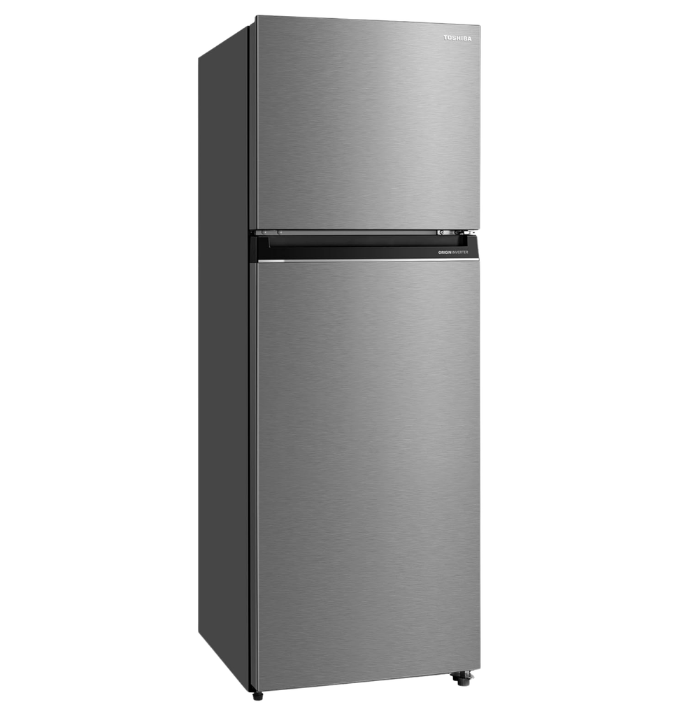 ثلاجه توشيبا 338 لتر فضي لامع انفرتر /ميديا GR-RT468WE-PMN(57)