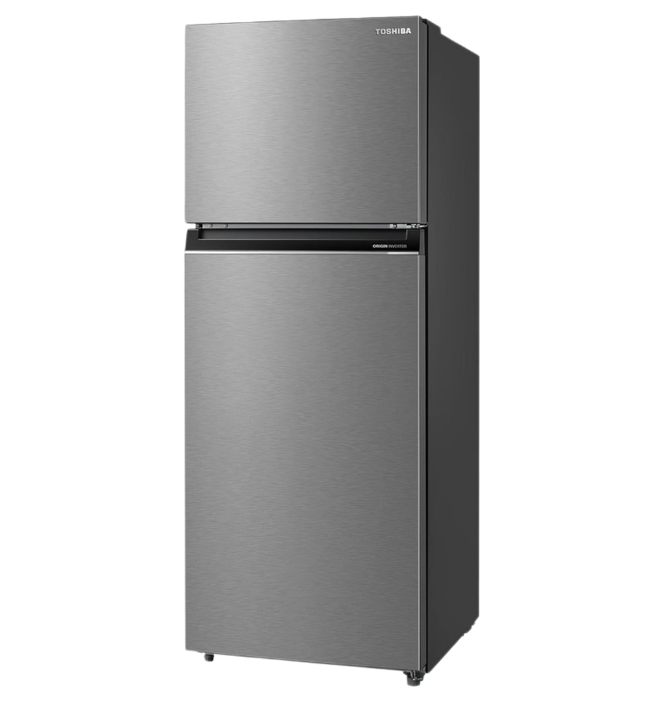 ثلاجه توشيبا 411 لتر فضي لامع انفرتر /ميديا GR-RT558WE-PMN(57)