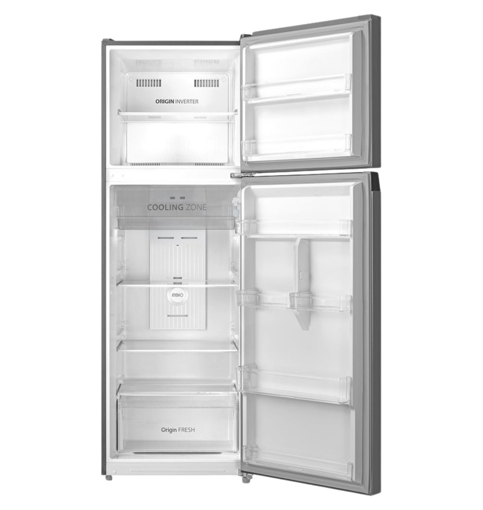 ثلاجه توشيبا 411 لتر فضي لامع انفرتر /ميديا GR-RT558WE-PMN(57)