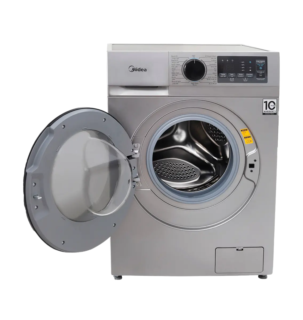 غساله ميديا اتوماتيك 7ك 1400 لفه انفرتر سلفر بالبخار /ميديا MFN09W70B/S