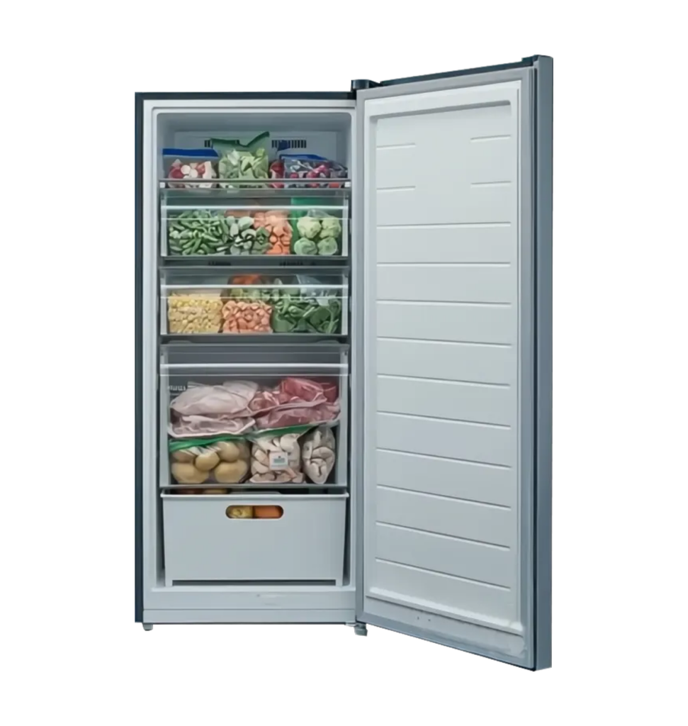 فريزر ميديا 5 درج 174 لتر سلفر /ميديا MDRU255FEN50