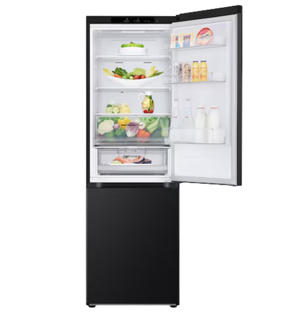 ثلاجه ال جي 341 لتر كومبي اسود انفرتر بولندي GW-B489FSGW