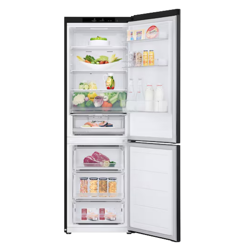 ثلاجه ال جي 341 لتر كومبي اسود انفرتر بولندي GW-B489FSGW