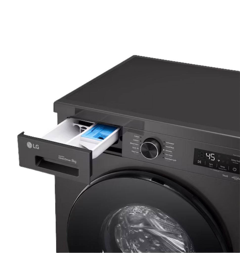 غساله ال جي 8ك واي فاي اسود بلاتنيوم F4Y2TYGYZ