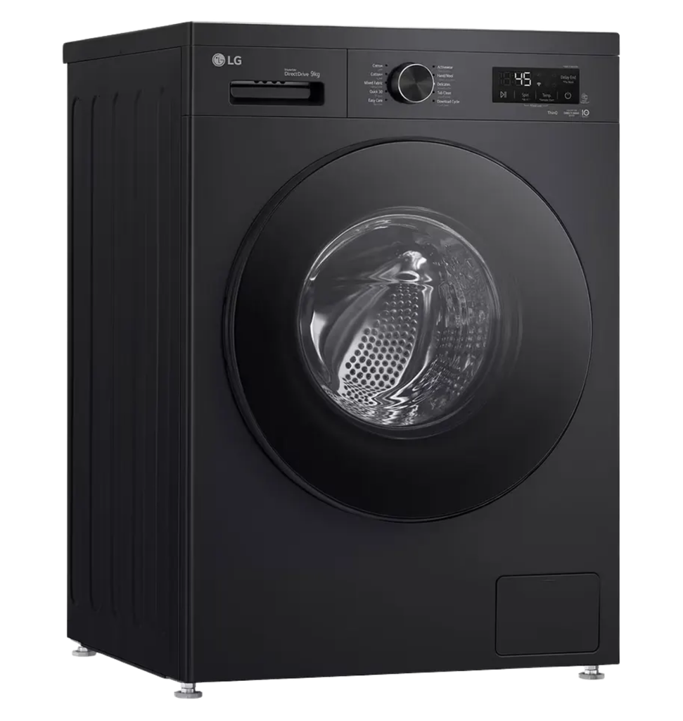 غساله ال جي 9ك اتوماتيك واي فاي اسود باب زجاجي حراري F4Y2VYGYZ