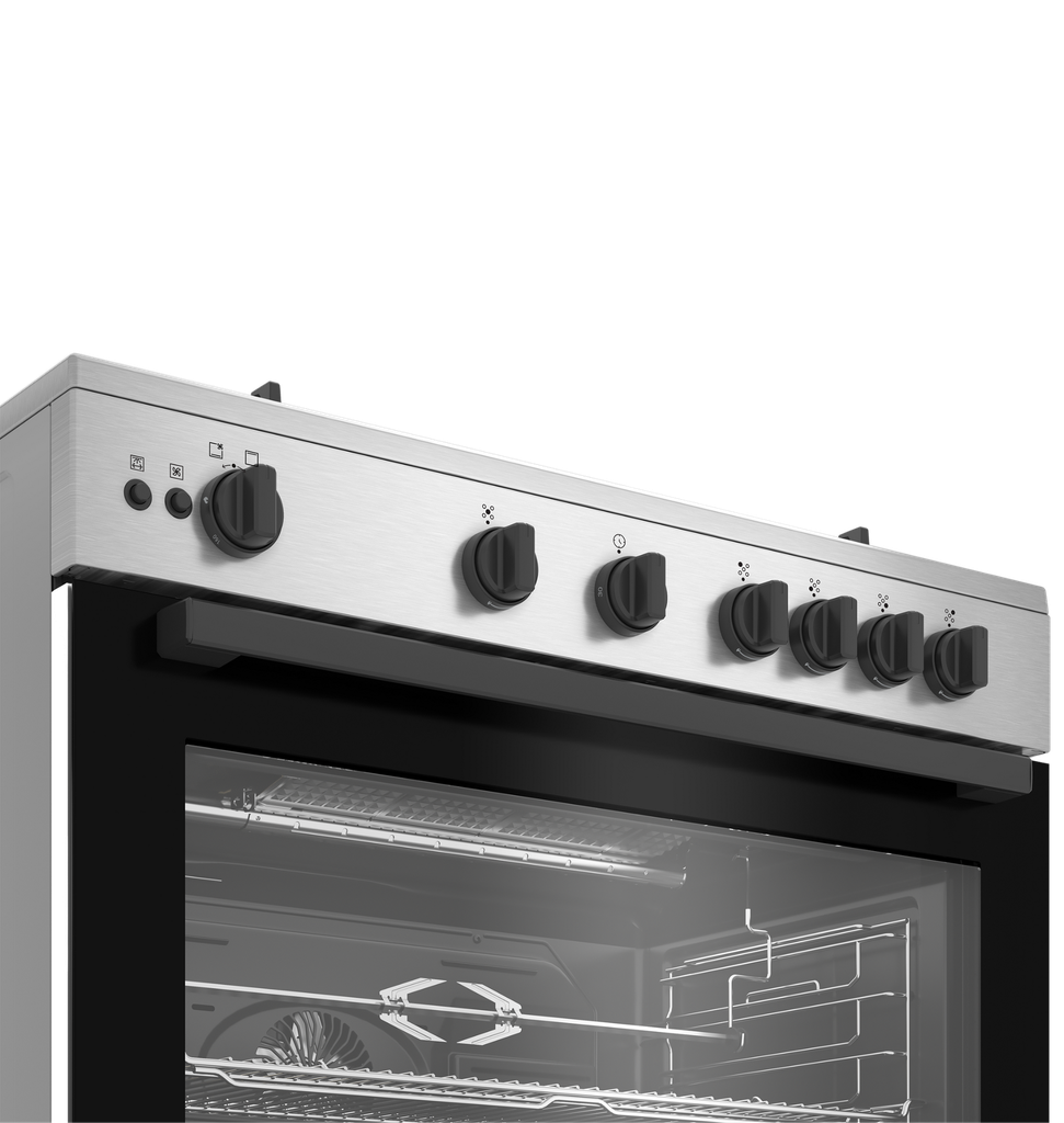 بوتجاز بيكو 5ش امان كامل 90 ستانلس مروحتين تبريد وطهى حوامل زهر BGGR 11125 GB