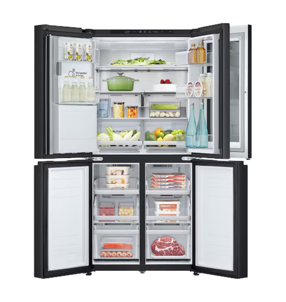 ثلاجه ال جي 508 لتر ستانلس اسود جديده بخزان مياه داخلي GC-X22FFQAB