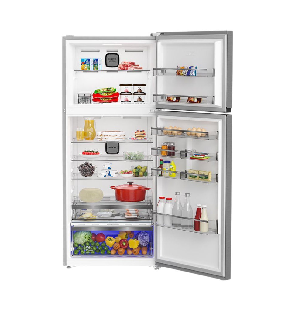 ثلاجة هيتاشي 557 لتر اينوكس انفرتر ديجيتال R-V590EY2R