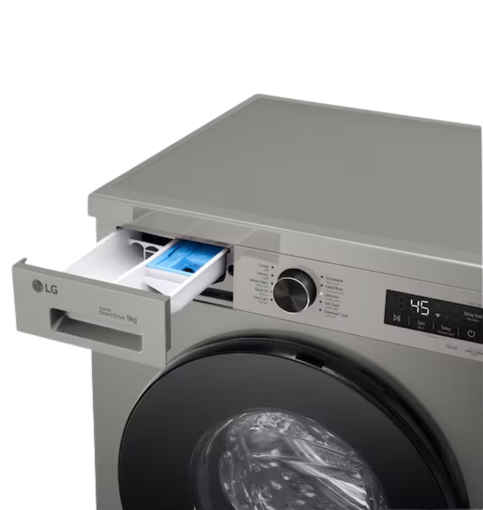 غساله ال جي 9ك 1400 لفه واي فاي سلفر F4Y2VYGYP