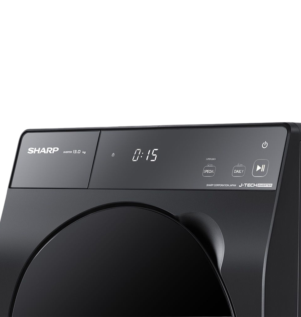 غساله شارب اتوماتيك 13 ك 1200 لفه انفرتر رمادي  ES-FP132KLE-G