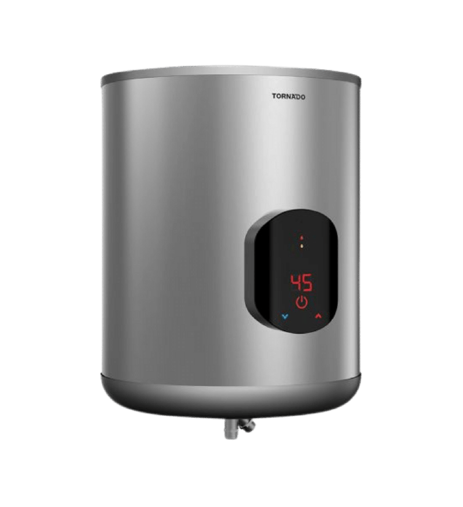 سخان تورنيدو 45 لتر ديجيتال حله ستانلس سلفر الجديد EWH-S45CSE-S