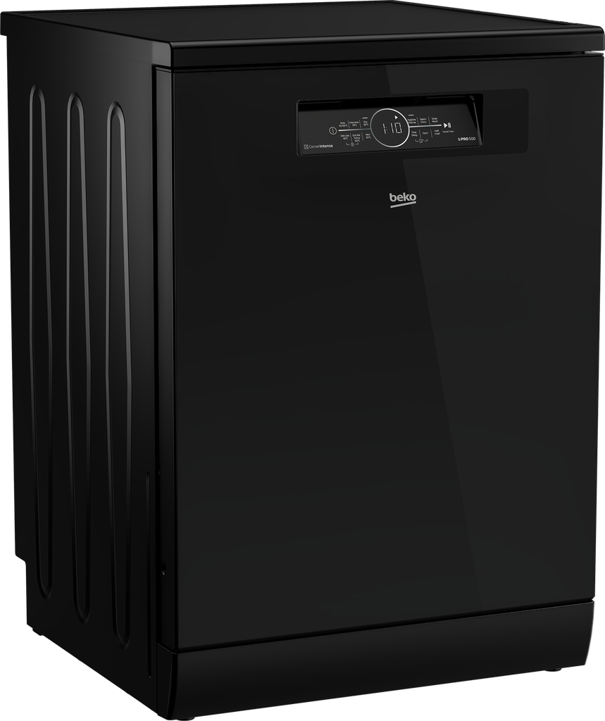 غساله اطباق بيكو 15 فرد 6 برنامج زجاج اسود ديجيتال كورنر انتنس انفرتر BDFN36531GB