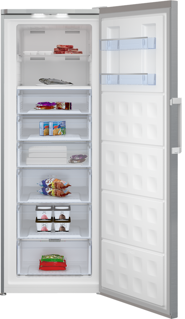 فريزر بيكو 8 درج ديجيتال ستانلس RFNE448E35XB