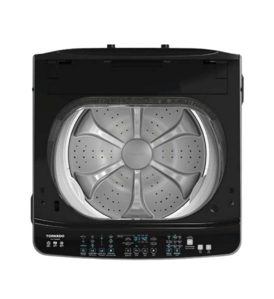 غساله تورنيدو 15ك فوق بالطلمبه سلفر غامق TWT-TLD15RDS