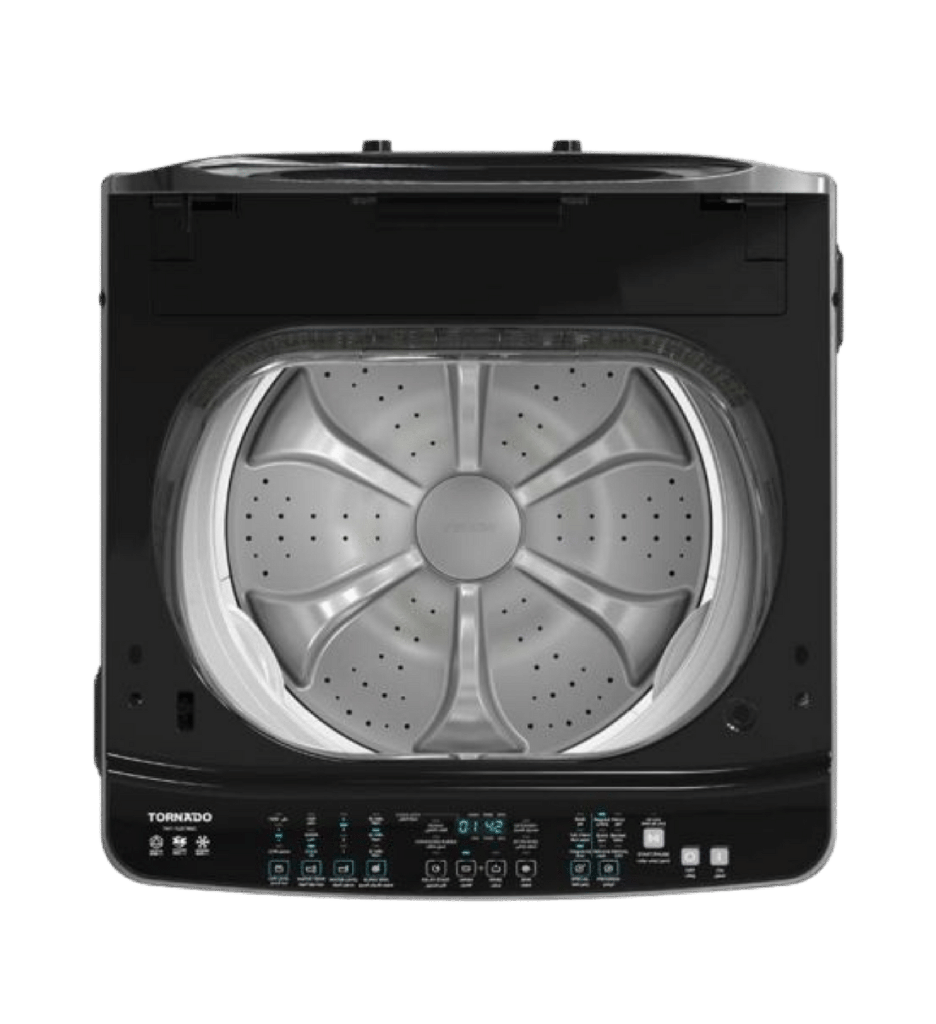 غسالة تورنيدو 17 ك فوق انفرتر ستانلس مقبض كروم TWT-TLD17RSC