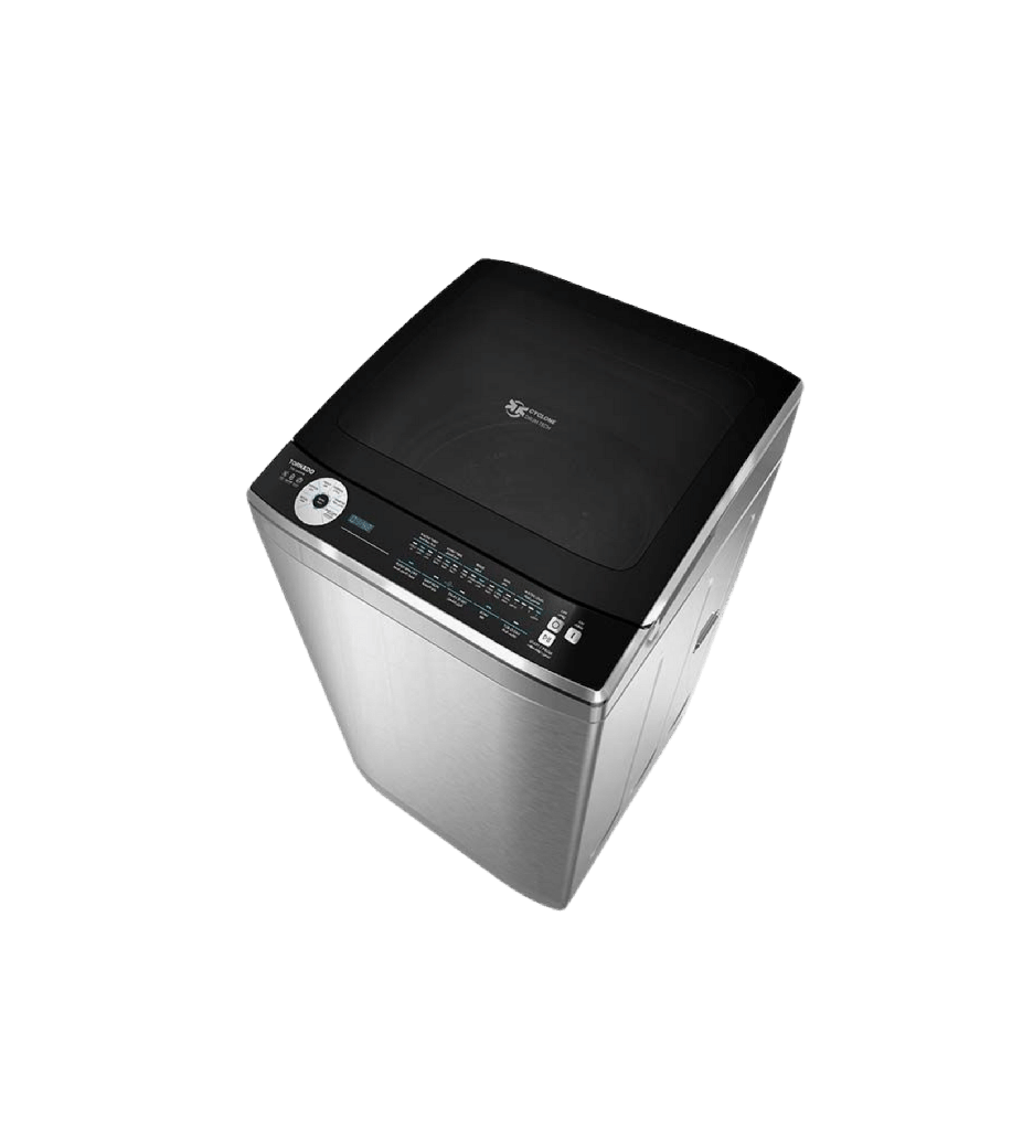 غساله تورنيدو 9ك فوق باب هيدروليك سلفر TWE-TLN09RSL