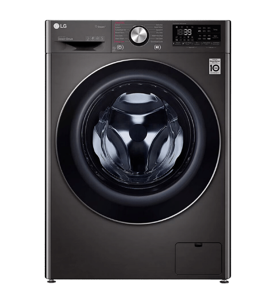 غساله ال جي 9ك فيفاتشى ستانلس اسود باب اسود F4R5VYG2E