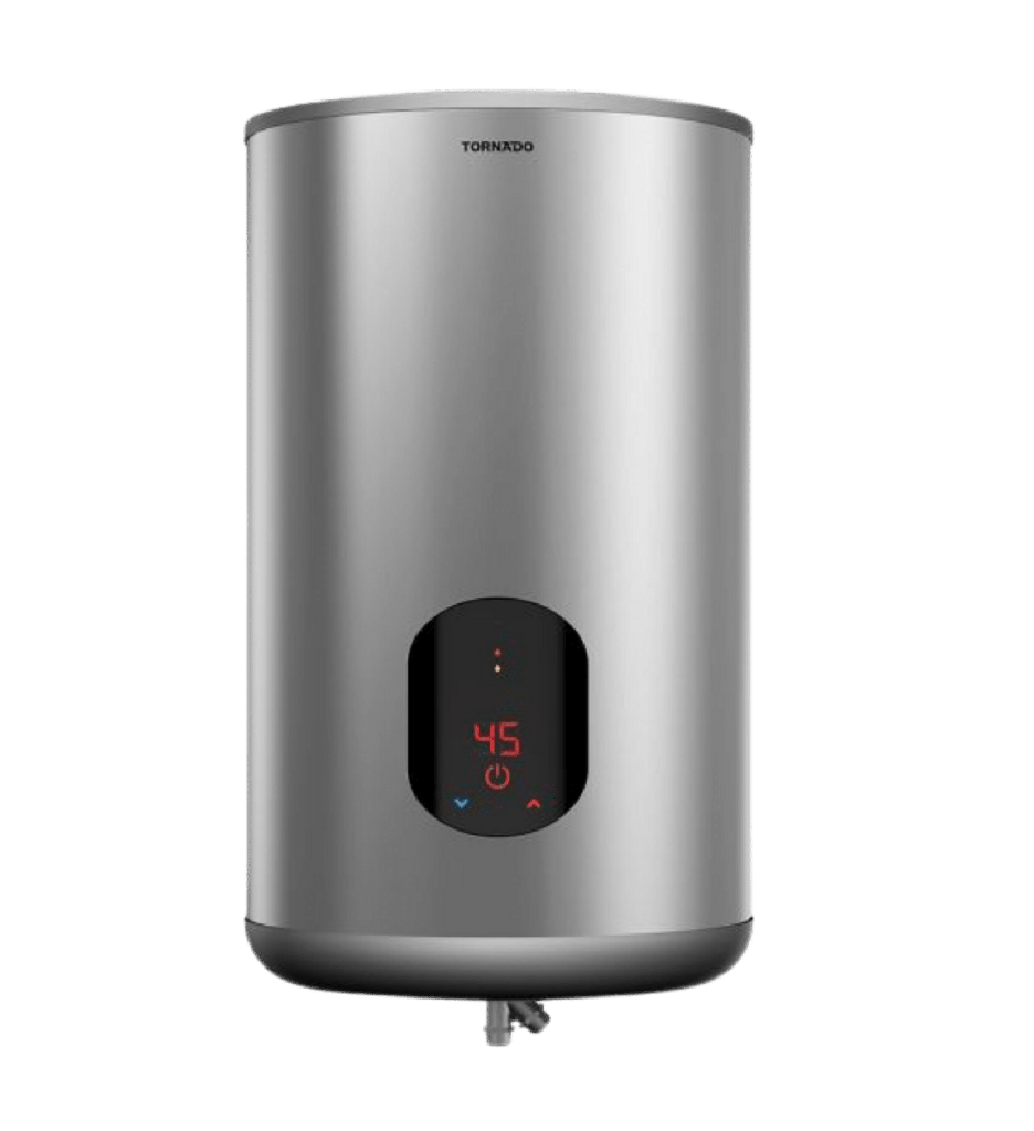 سخان تورنيدو 65 لتر ديجيتال حله ستانلس سلفر الجديد EWH-S65CSE-S