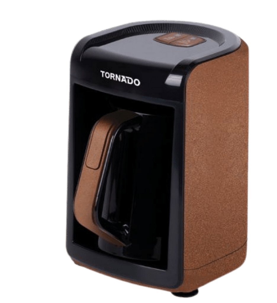 ماكينه قهوه تركي تورنيدو باللبن اوتوماتيك 535 وات بني TCME-100-MILK