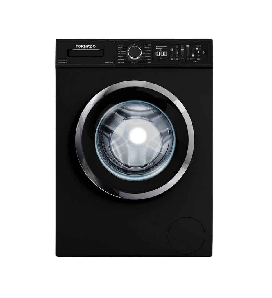 غساله تورنيدو 7ك 1000 لفه اسود TWV-FN710BKOA
