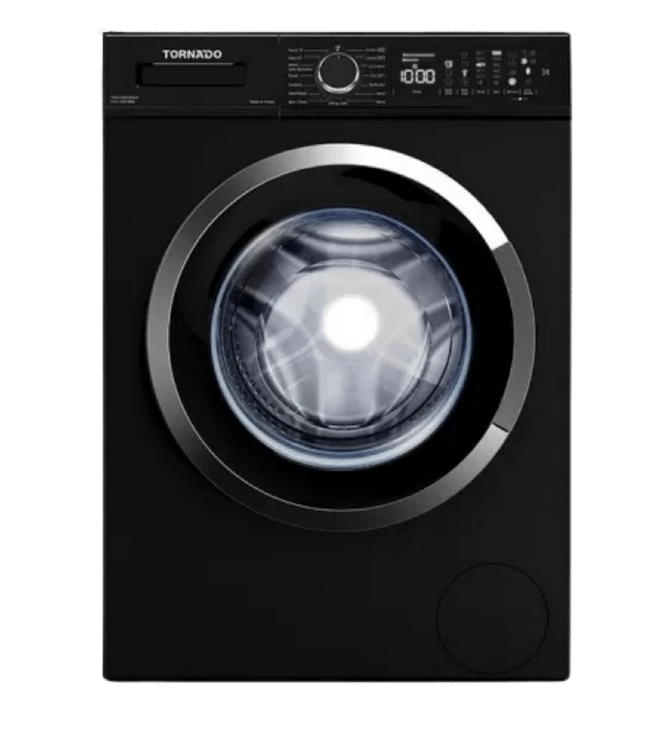 غساله تورنيدو 8ك 1200 لفه اسود TWV-FN812BKOA