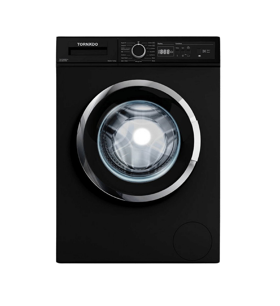غساله تورنيدو 6ك 800 لفه اسود TWV-FN68BKOA