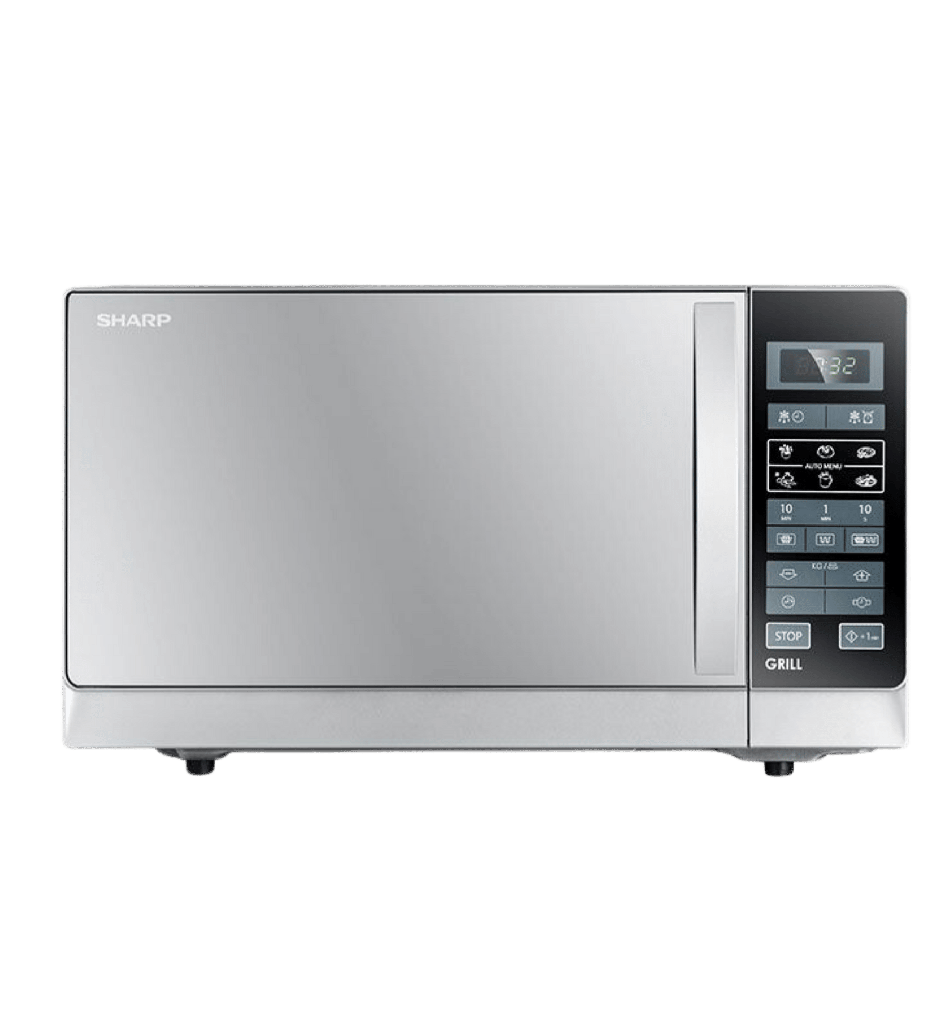 ميكروويف شارب 25 لتر بالشوايه سلفر R-750MR(S)