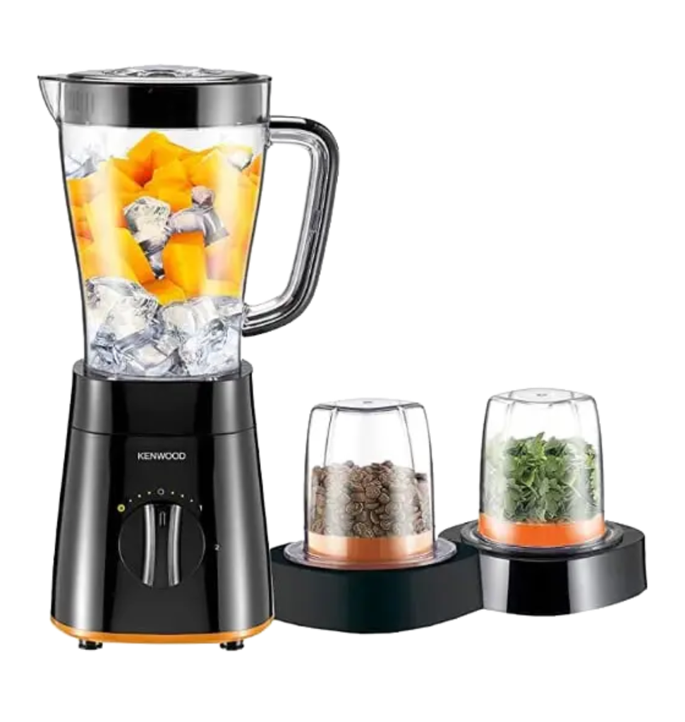 خلاط كينوود 500 وات 2 لتر مطحنه + مبشره اسود BLP15
