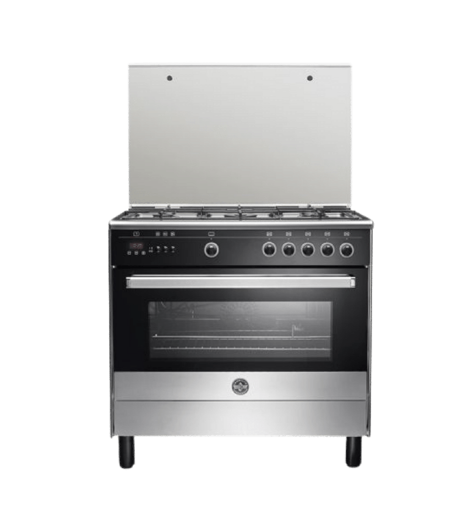 بوتجاز لاجيرمانيا مودرنا 90 سوبريمو ستانلس واجهه زجاج مروحه تبريد مروحه توزيع تاتش امان كامل زهر 9M10G4A1X4AWW