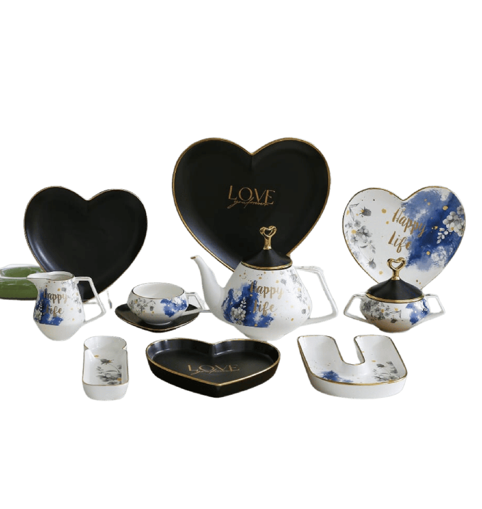 طقم شاي 24 مدهب الاندلس