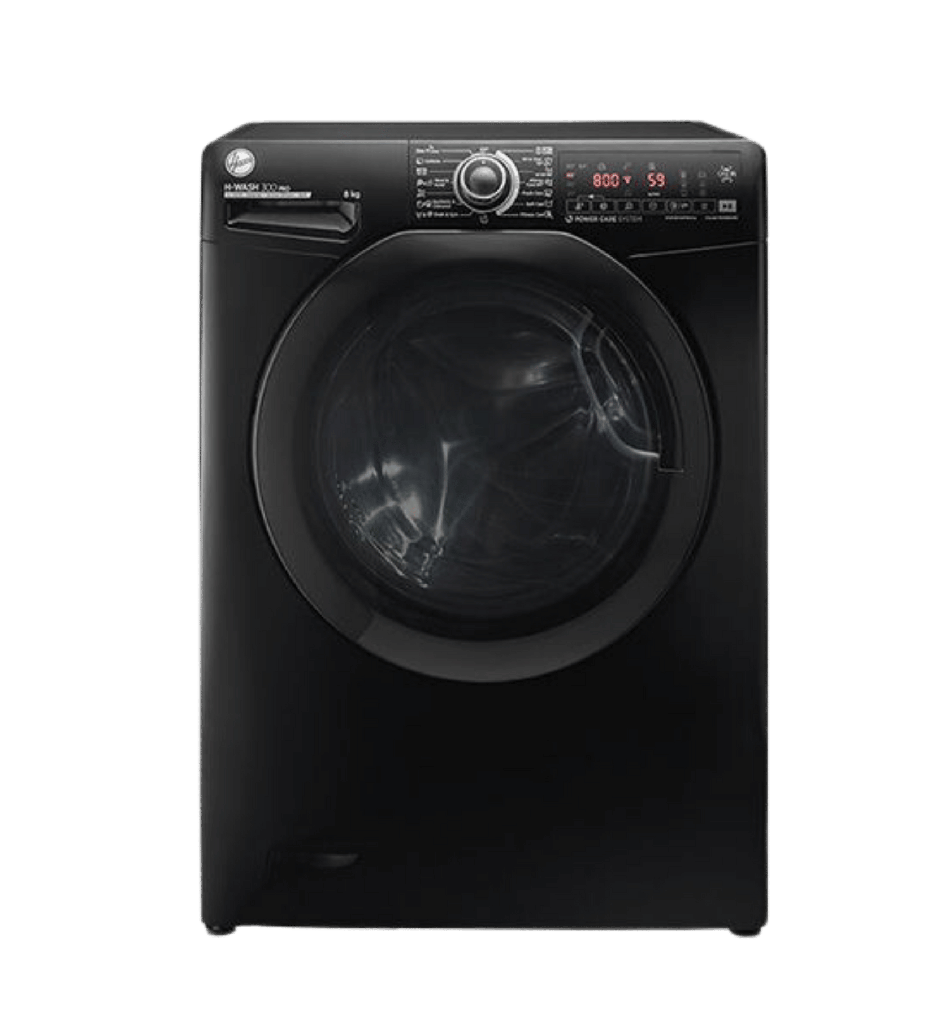 غساله هوفر 8ك 1300 لفه بخار انفرتر WIFI اسود باب اسود H3WS38TAMF7B-ELA