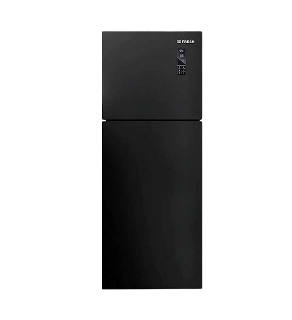 ثلاجه فريش 397 لتر زجاج مرايا ديجيتال بلازما بدون مقبض FNT-MR470YGMI