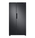 ثلاجه سامسونج سايد باي سايد 641 لتر انفرتر اسود RS66A8100B1/MR