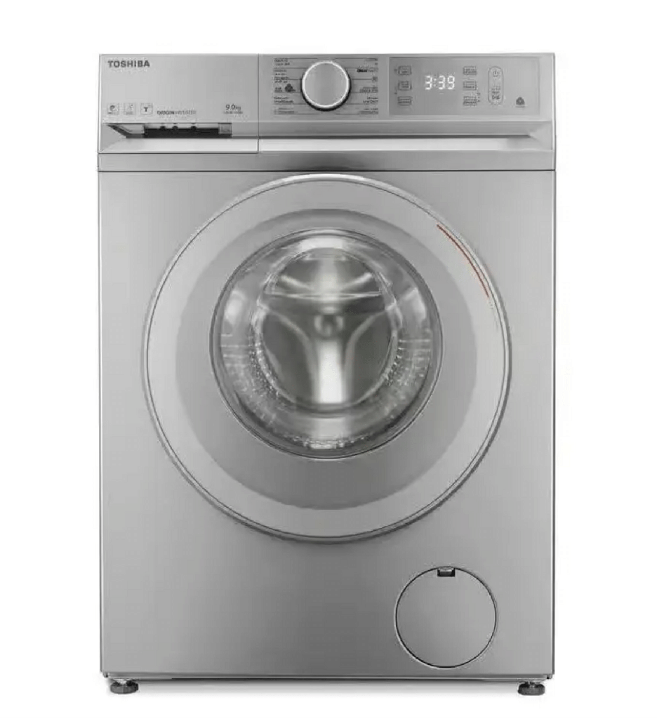 غساله توشيبا اتوماتيك 8ك 1400 لفه انفرتر بخار WiFi فضي /ميديا TW-BL90A4EG(SS)