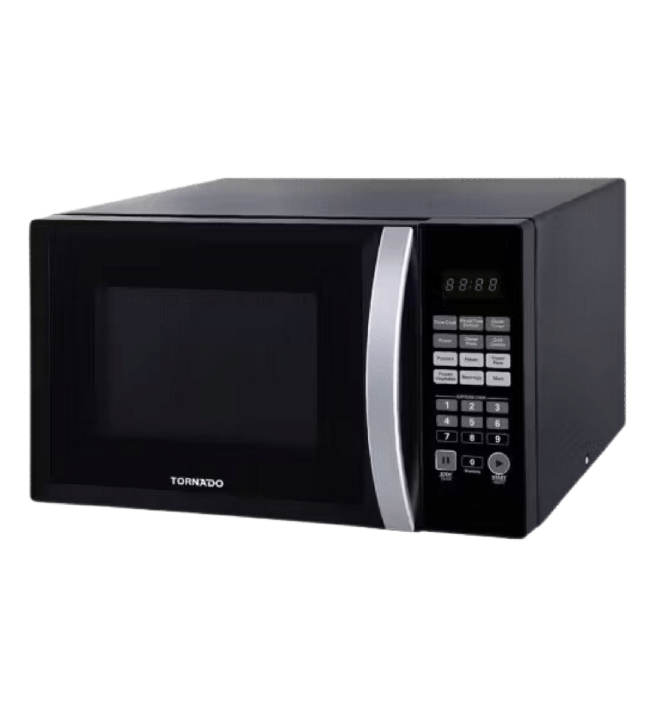 ميكروويف تورنيدو 36 لتر ديجيتال اسود بالشوايه TMD-36GE-BK