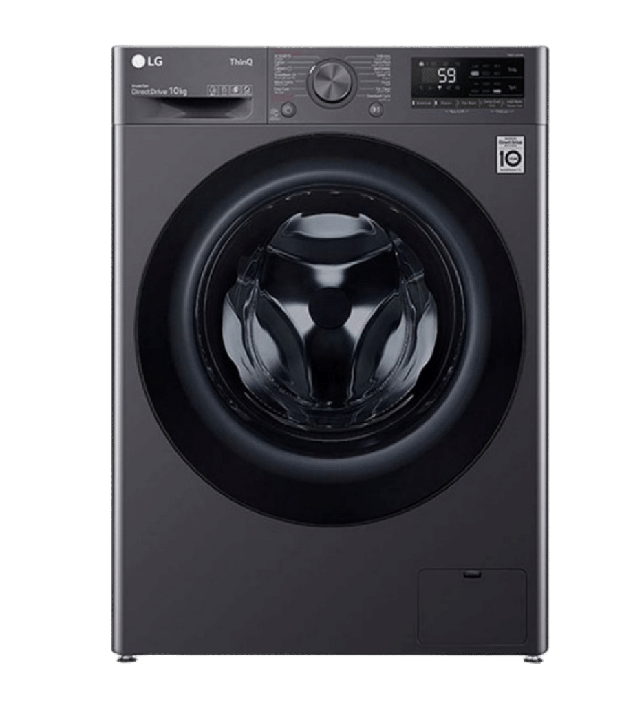 غساله ال جي 10ك انفرتر فيفاتشي اسود WIFI انفرتر F4Y5RYGYJV