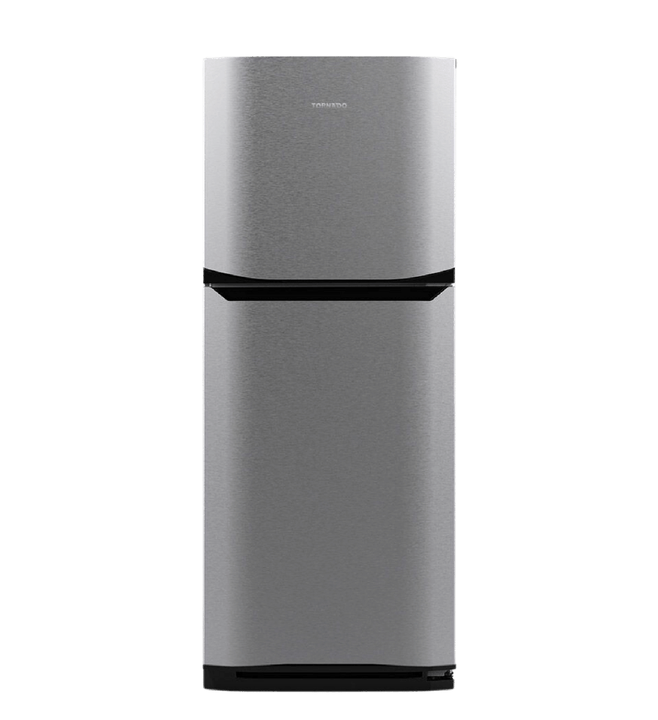 ثلاجه تورنيدو 395 لتر نوفروست انفرتر سلفر RF-51FTV-SL