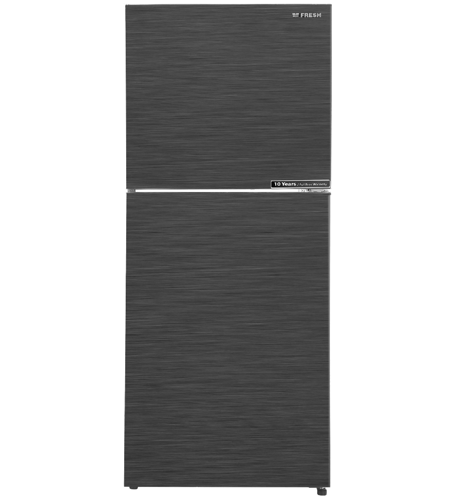 ثلاجه فريش 397 لتر ميكانيكال اسود مقبض جانبي بدون شاشه FNT-BS470BB