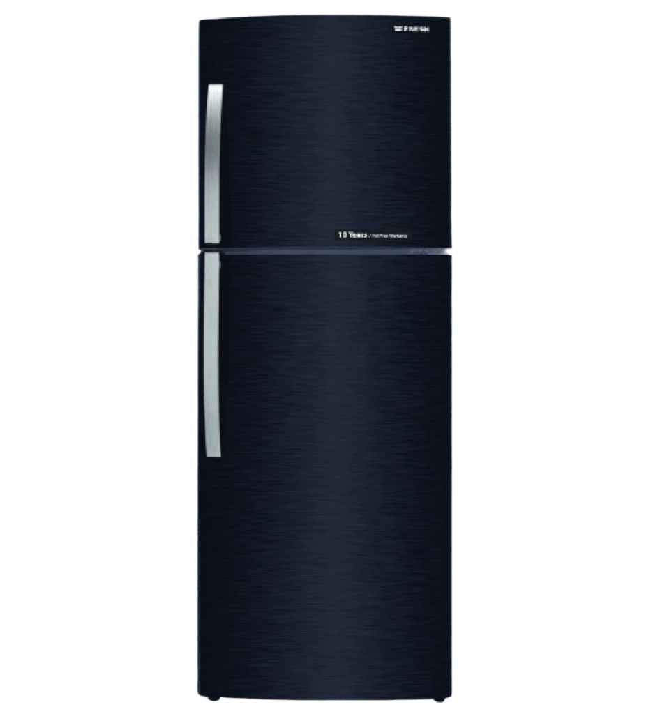 ثلاجه فريش 369 لتر ميكانيكال اسود مقبض جانبي بدون شاشه FNT-BS400BB
