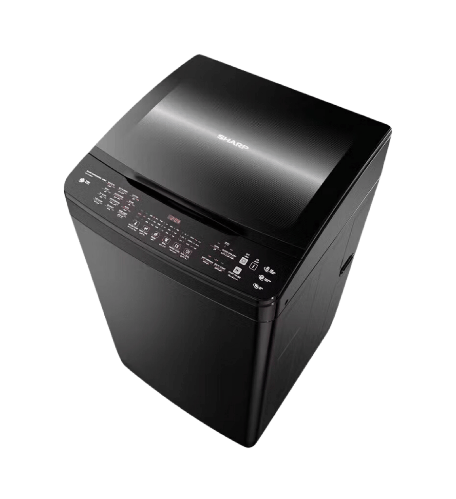 غساله شارب 17ك فوق دفع مباشر انفرتر باب هيدروليك اسود ES-TD17GBKP