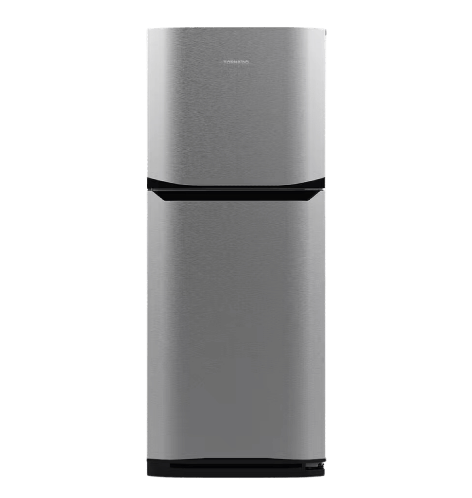 ثلاجه تورنيدو 355 لتر نوفروست انفرتر سلفر RF-40FTXV-SL